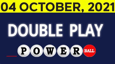 The prize table underneath shows all the payouts for each prize level, whether you added Power Play or. . Double play powerball numbers